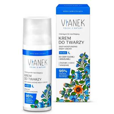 Vianek Intensywnie Nawilżający Krem do Twarzy na Noc 50ml
