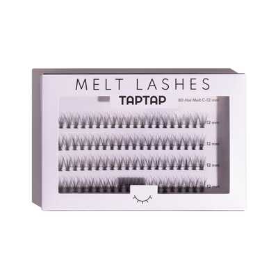 TAPTAP Kępki Rzęs 18D Hot Melt C-12mm 80 szt.