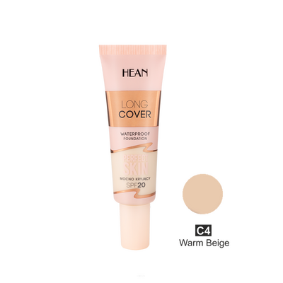 HEAN Long Cover Perfect Skin Podkład C4 Warm Beige