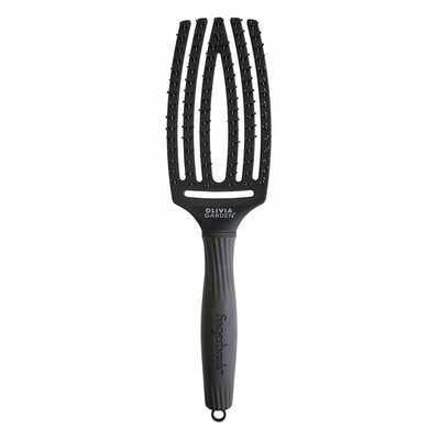 Olivia Garden Szczotka do Włosów Fingerbrush Care Iconic Double Bristles Black