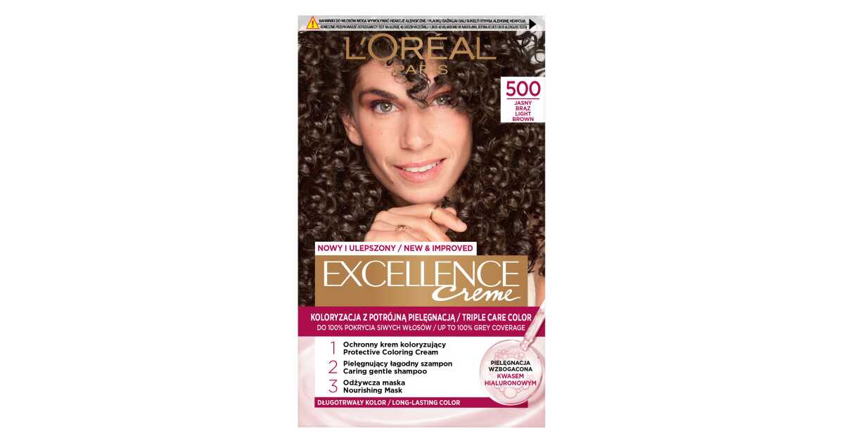 Loreal Excellence Excellence Creme Colouring Culoarea părului 500