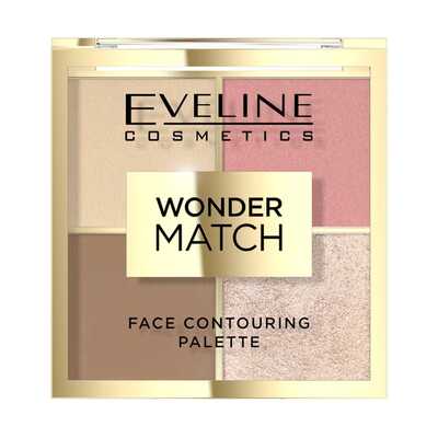 Eveline Wonder Match Paleta do Konturowania Twarzy 02