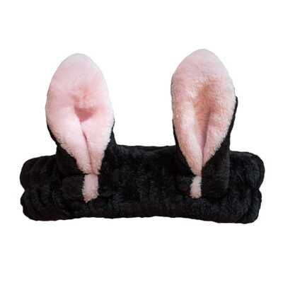 Lash Brow Opaska Kosmetyczna Uszy Czarna