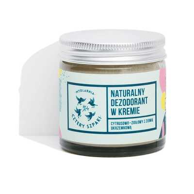 Mydlarnia Cztery Szpaki Dezodorant w Kremie Cytrusowo-Ziołowy 60ml 