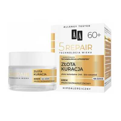 AA 5 Repair Złota Kuracja Przeciwzmarszczkowy Krem na Dzień 60+ 50ml
