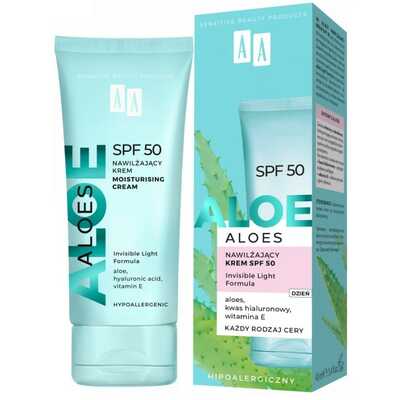 AA Aloes Nawilżający Krem SPF50 40ml