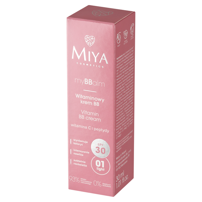 MIYA myBBalm Witaminowy Krem BB SPF30+ 01 Light 30ml