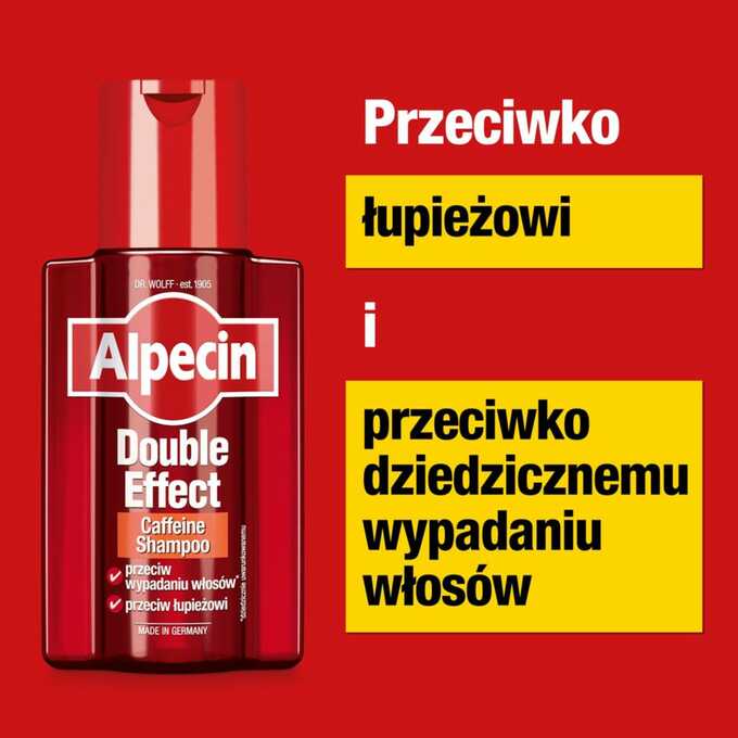 Alpecin Double Effect Szampon Przeciw Wypadaniu Włosów i Łupieżowi 200ml