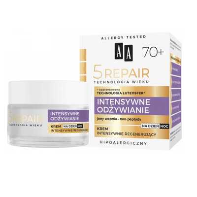 AA Technologia Wieku Intensywne Odżywianie Dzienno-Nocny Krem Intensywnie Regenerujący 70+ 50ml