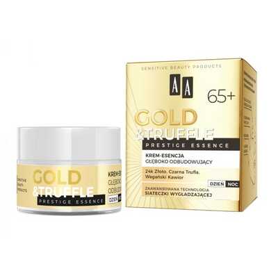 AA Gold &amp; Truffle Krem-Esencja Głęboko Odbudowujący 65+ 50ml