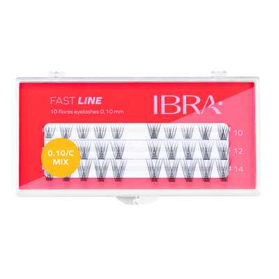 IBRA Makeup Zestaw Kępek Fast Line C 0,10 MIX