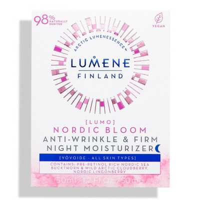 LUMENE Nordic Bloom Lumo Przeciwzmarszczkowo - Ujędrniający Krem na Noc 50ml