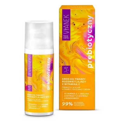 Vianek Prebiotyczny Rozświetlający Krem do Twarzy z Witaminą C 50ml
