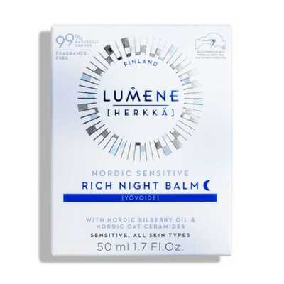 LUMENE Nordic Sensitive Bogaty Balsam do Twarzy na Noc 50ml