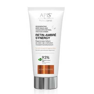 APIS Retin-Ambre Synergy Regenerujący Balsam do Ciała i Rąk z Retinolem i Kwasem Bursztynowym 200ml