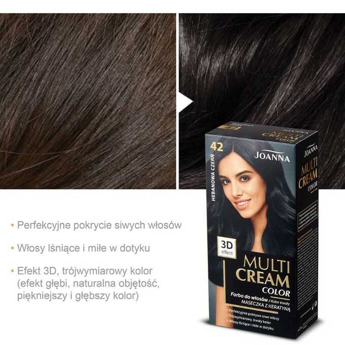 Joanna Multi Cream Color vopsea de păr 42 Ebony Black - Cocolita ...