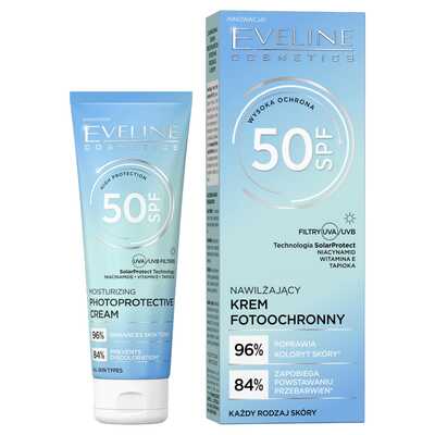 Eveline Nawilżający Krem Fotoochronny z Filtrem SPF50 30ml