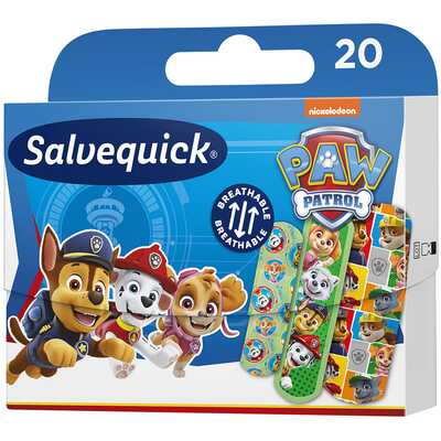 Salvequick Plastry dla Dzieci Psi Patrol 20 Sztuk