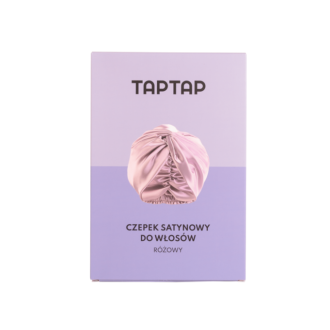 TAPTAP Czepek Satynowy do Włosów Różowy