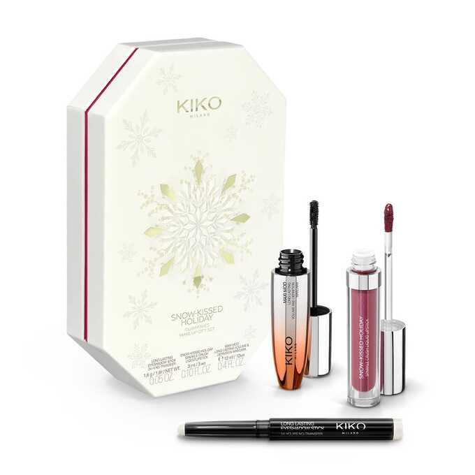KIKO Milano Snow-Kissed Holiday Set mascara + ruj lichid + fard de