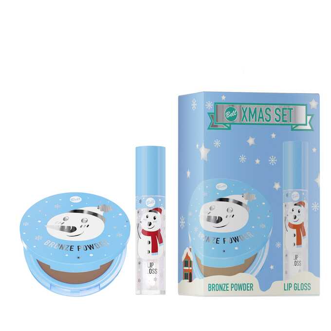 Bell Xmas Set Zestaw Prezentowy Bronzer + Błyszczyk do Ust