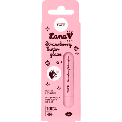 Yope Lana V Pielęgnujący Błyszczyk do Ust Strawberry Butter Glaze 8ml