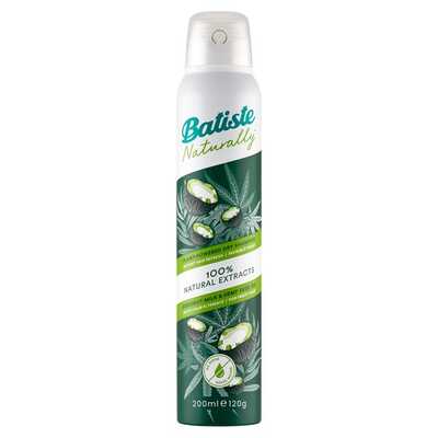 BATISTE Naturally Suchy Szampon do Włosów z Olejem z Konopi i Mleczkiem Kokosowym 200ml