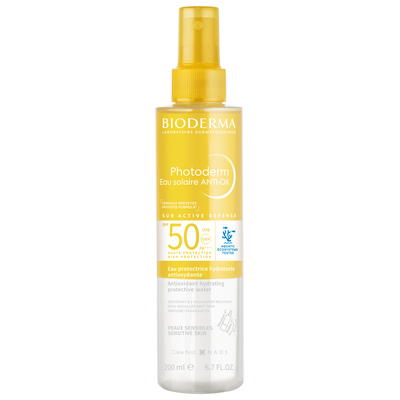 Bioderma Photoderm Eau Solaire Anti-Ox Dwufazowa Ochrona Przeciwsłoneczna z Filtrem SPF50+ do Twarzy Ciała i Włosów 200ml
