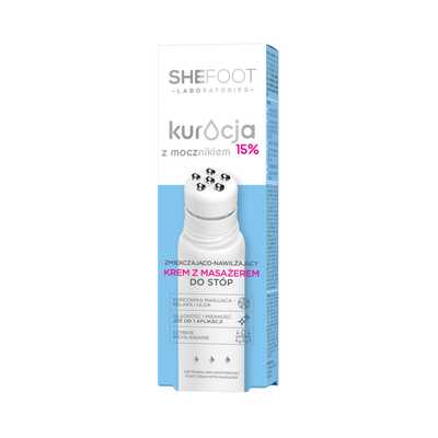 SHEFOOT Zmiękczająco-Nawilżający Krem z Masażerem do Stóp 50ml