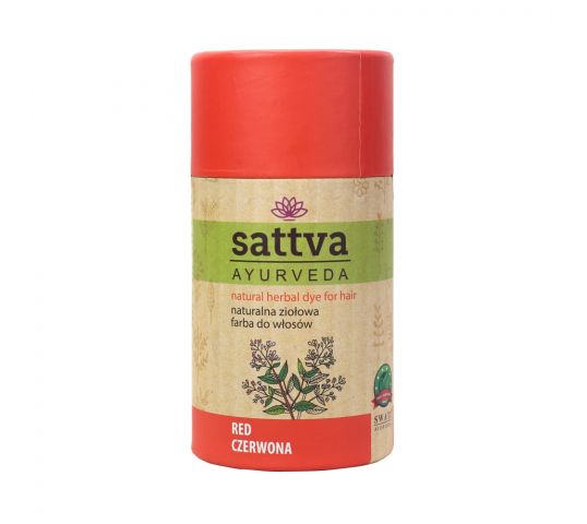 Sattva Natural Henna - Vopsea de păr pe bază de plante, roșu 150g