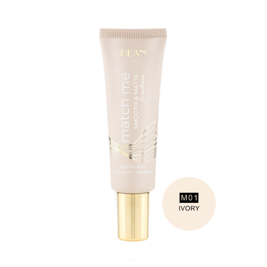 HEAN Match Me Smooth Matte Foundation M01 Ivory HEAN Match Me Smooth Matte Foundation M01 Ivory