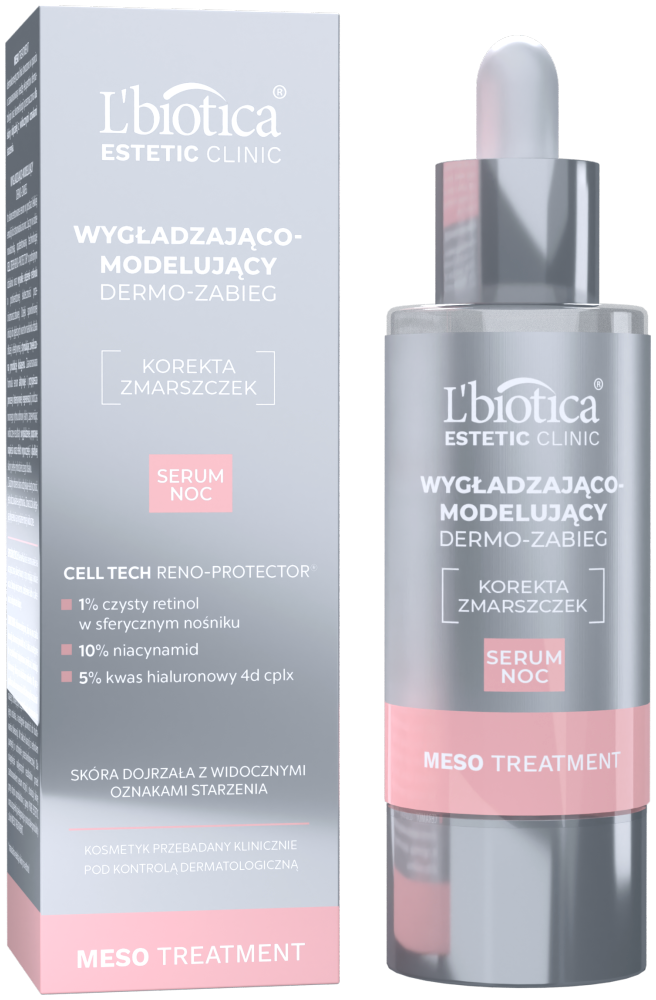 Lbiotica Estetic Clinic Meso Treatment Wygładzająco-Modelujący Dermo Zabieg Serum na noc 30ml
