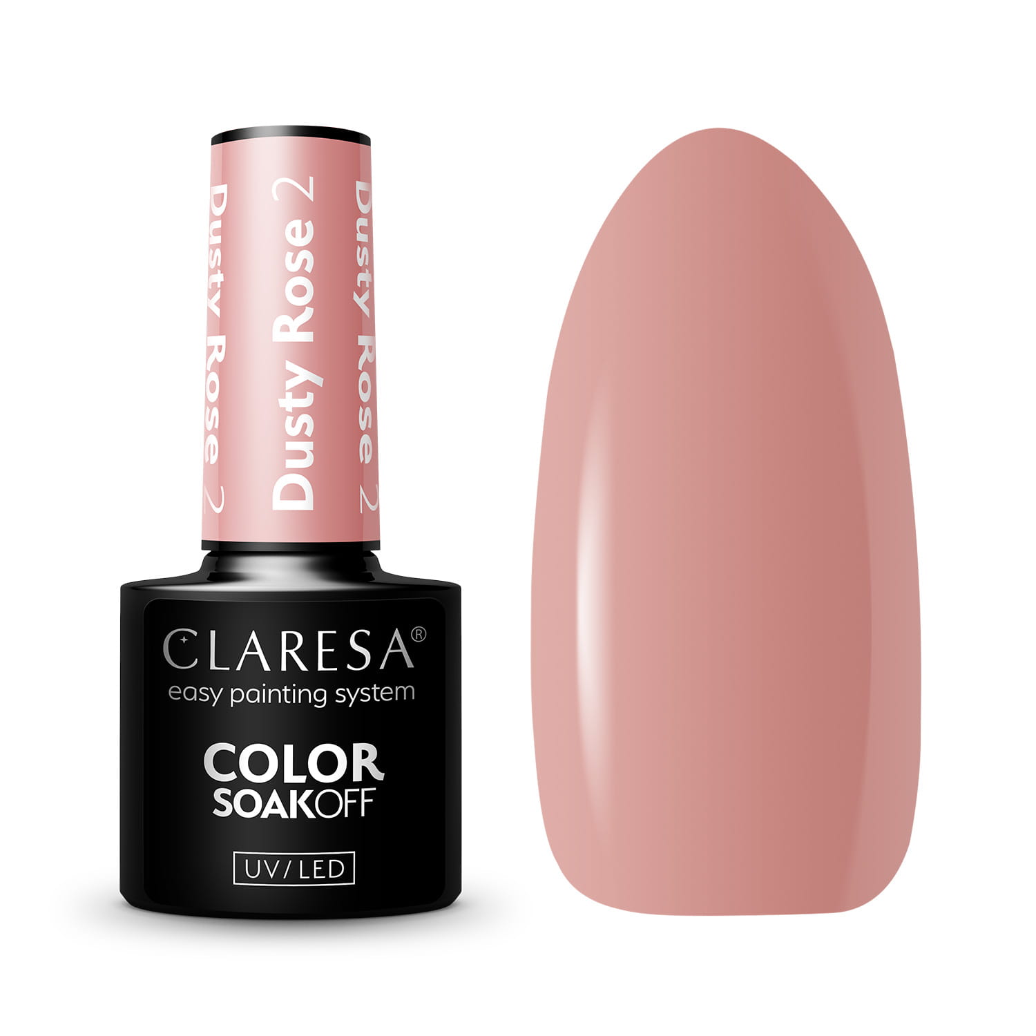 Claresa Hybrid Varnish Dusty Rose 2
