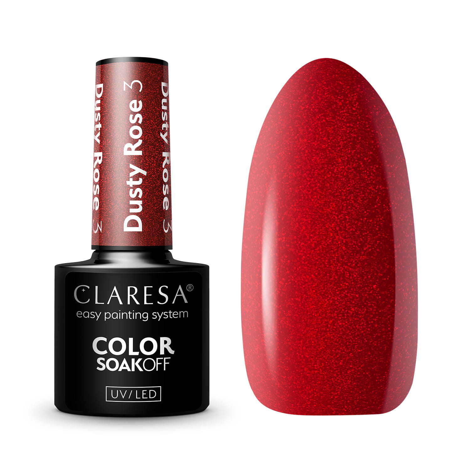 Claresa Hybrid Varnish Dusty Rose 3