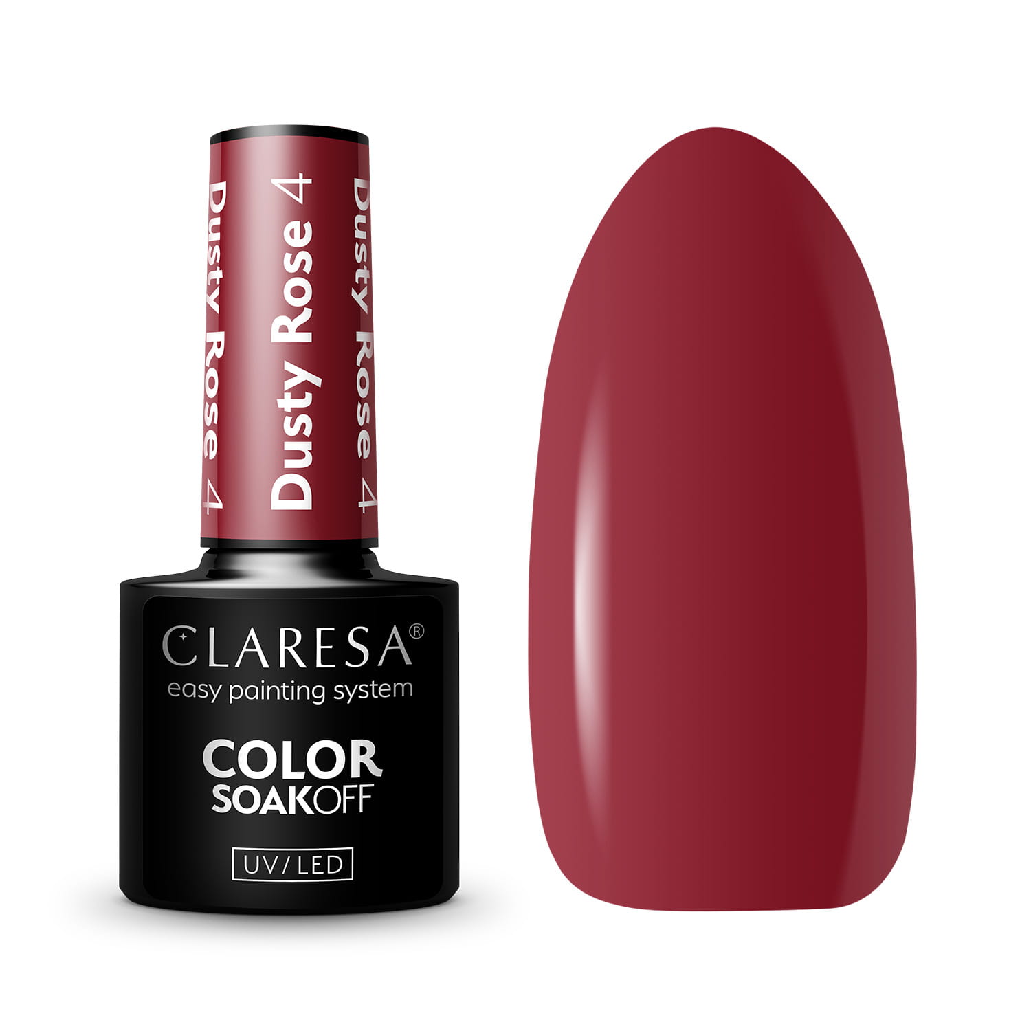 Claresa Hybrid Varnish Dusty Rose 4