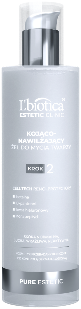 Lbiotica Estetic Clinic Pure Estetic Kojąco-Nawilżający Żel do Mycia Twarzy 200ml