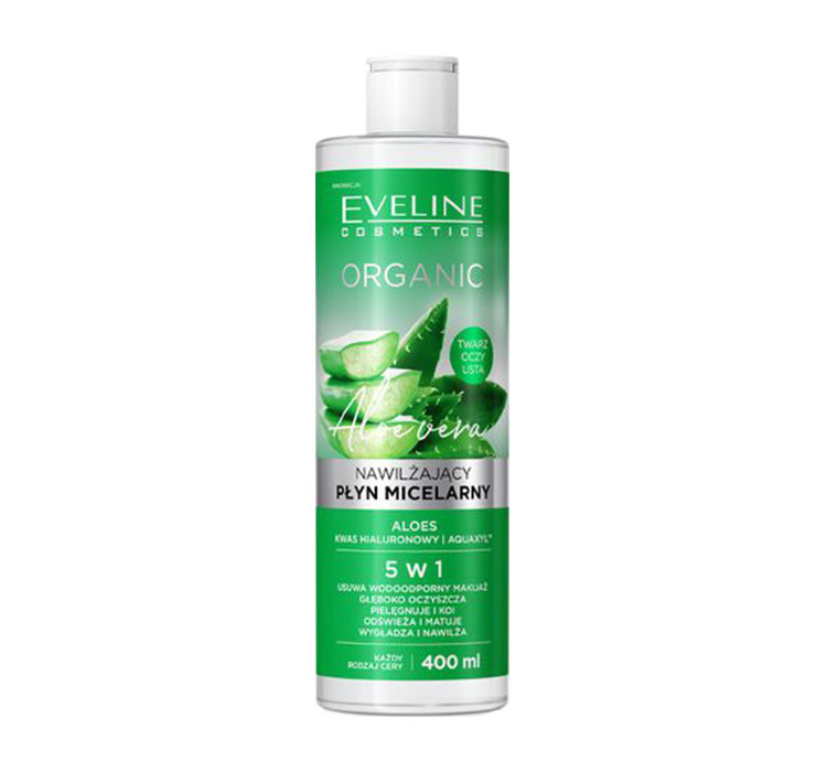 Eveline Organic Moisturising Micellar Lotion Aloe Vera 400ml
