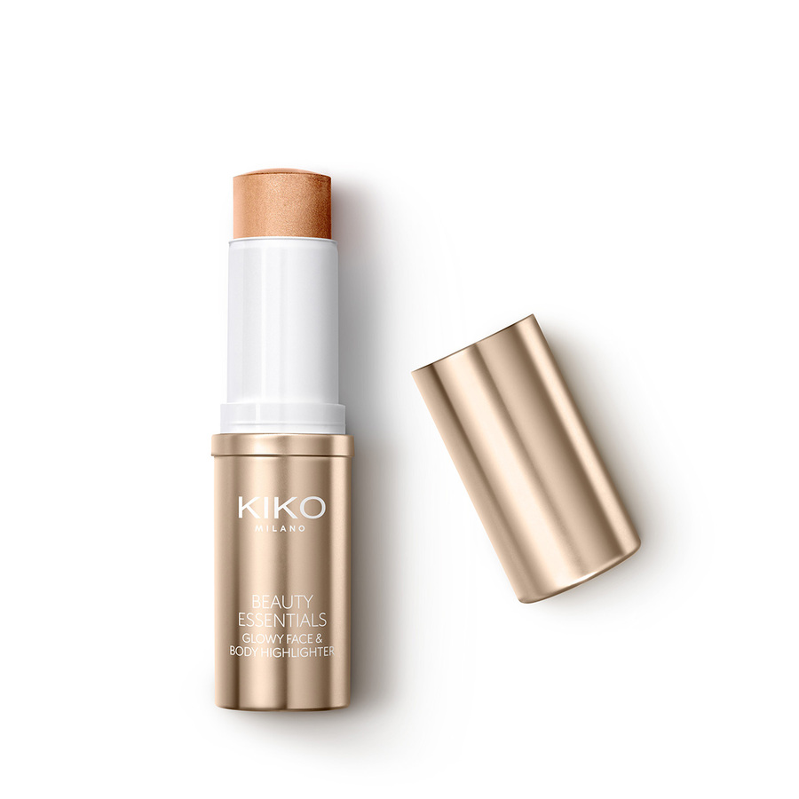 KIKO Milano Beauty Essentials Glowy Face &amp; Body Highlighter stick cu finisaj metalic 03 Bliding Vibes 10.5g