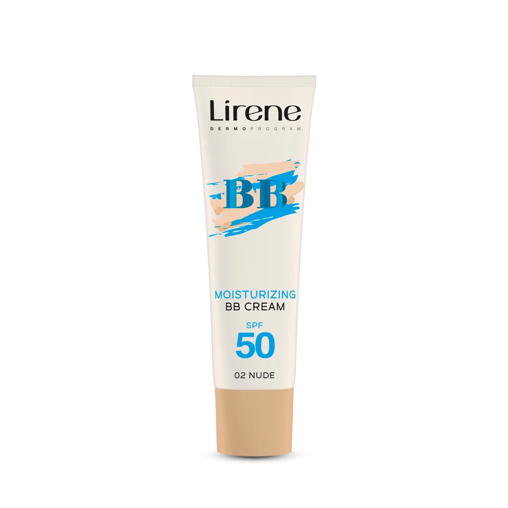 Lirene BB Cremă de culoare hidratantă hidratantă SPF50+ 02 Nude