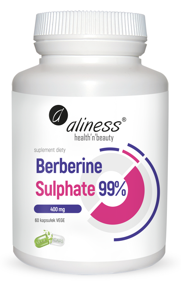 Aliness Berberine Sulfat de Berberină 99% Supliment alimentar 60 Capsule