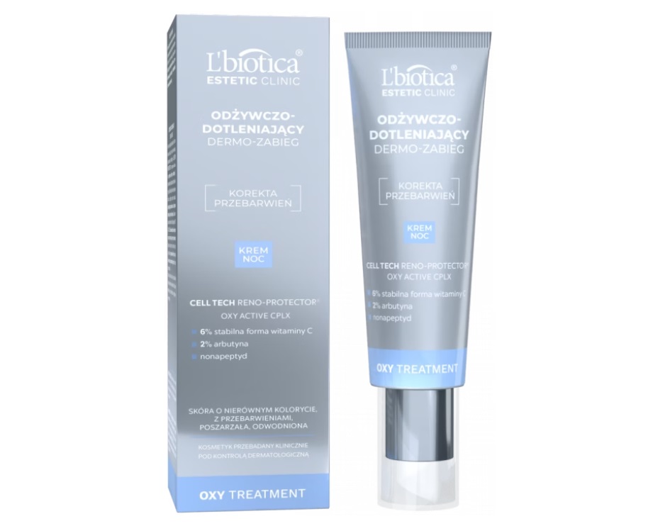 Lbiotica Estetic Clinic Oxy Treatment Cremă de noapte dermo-tratament hrănitoare și oxigenantă 35ml