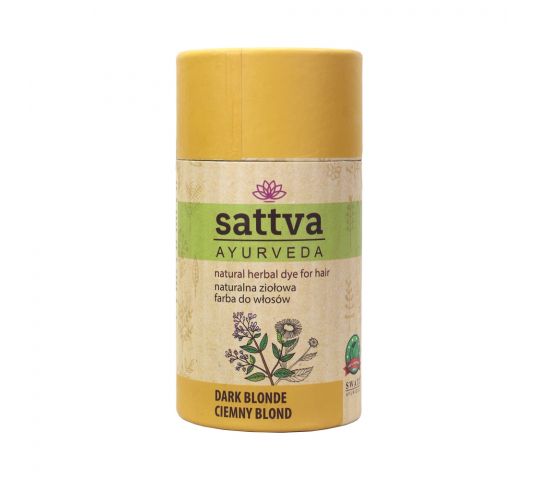 Sattva Natural Henna - Vopsea de păr pe bază de plante - Blond închis 150g