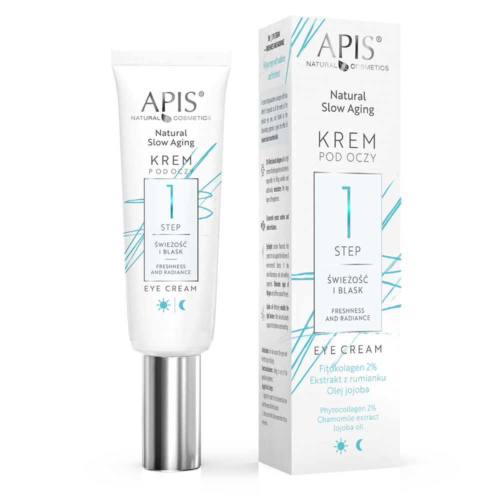 APIS Natural Slow Aging Slow Aging Eye Cream Step 1 Freshness and Radiance 15ml