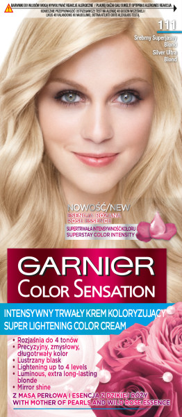 Garnier Color Sensation Hair Colour 111 Silver Super Bright Blonde