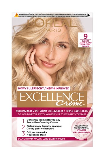 Loreal Excellence Creme Creme de colorare 9 Blond foarte deschis
