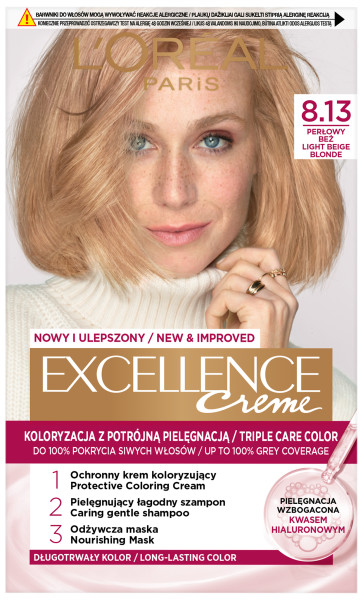 Loreal Excellence Creme Creme Colour Cream 8.13 Pearl Beige
