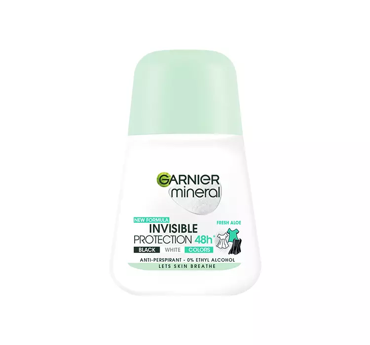 Garnier Mineral Antiperspirant Roll-On Invisible Protection 48h Clean Cotton