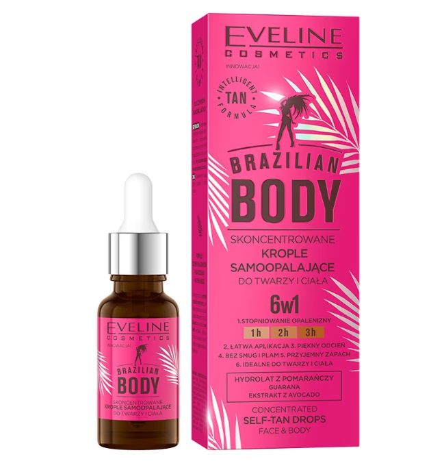 Eveline Brazilian Body Autobronzant brazilian picături 6în1 18ml