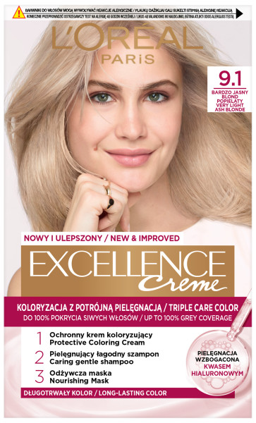 Loreal Excellence Creme Creme de colorare 9.1 Blond foarte deschis