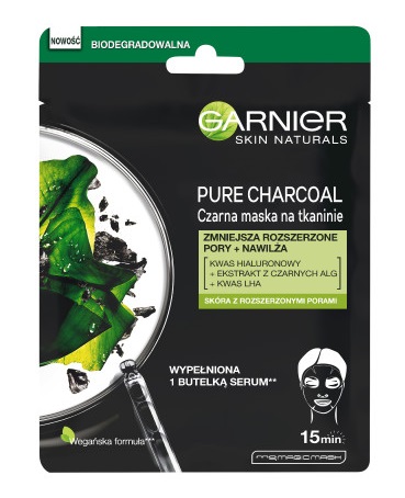Garnier Pure Charcoal Black Mask in Pad